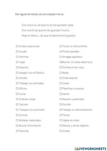 Qué es lo que más me gusta hacer