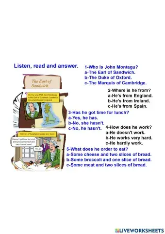 The Earl of Sandwich