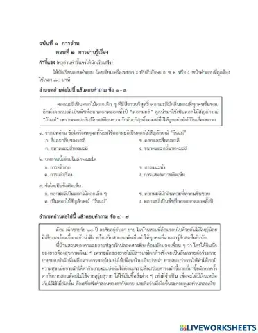 อ่านจับใจความ
