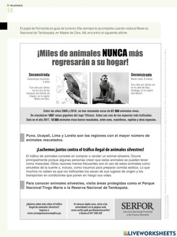 El tráfico de animales