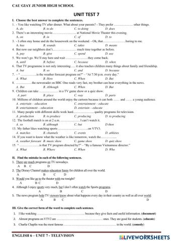 E6 - Unit 7 - Unit test