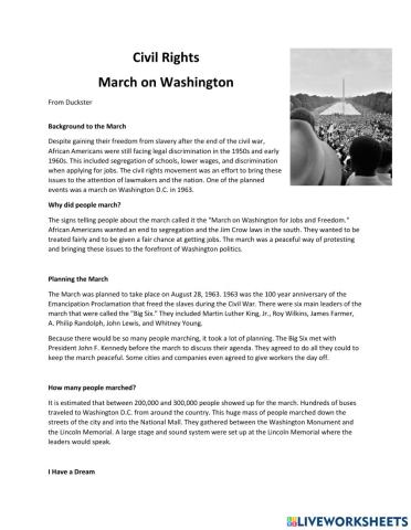 Grant-March On  Washington-Resource
