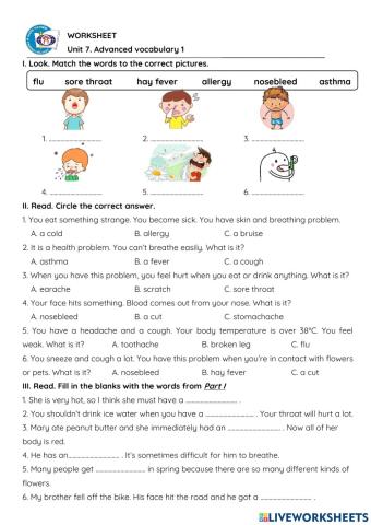 G4. Unit 7. Advanced Vocab 1