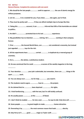 FCE General Review Part 2 RUE