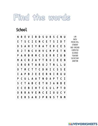 School puzzle
