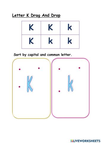 Sort letter Kk