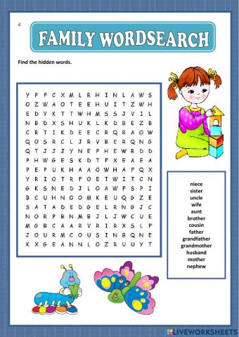 Wordsearch family