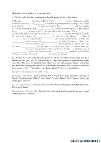 Future and time clauses