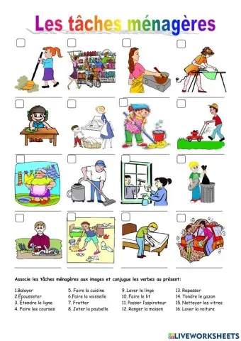 Les tâches ménagères