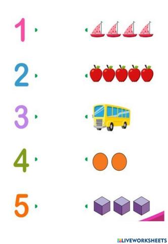 Relaciona número y cantidad