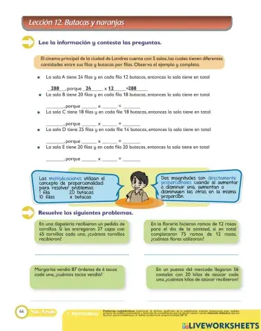 Problemas de proporcionalidad