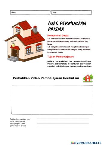 Luas permukaan prisma