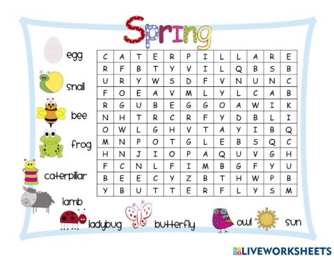 Animal Wordsearch