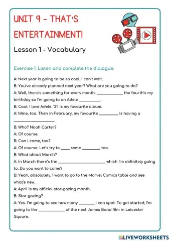 BEP 6 Unit 9 That's entertainment