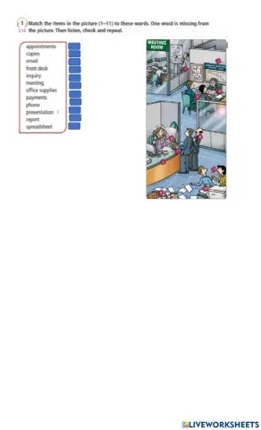 Listening vocabulary