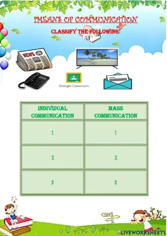 Means of communication
