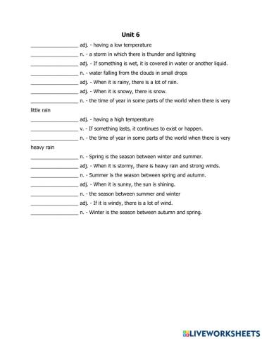 Ielts f2 review speak unit 6 vocab