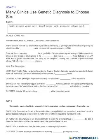Prenatal Genetic Diagnosis
