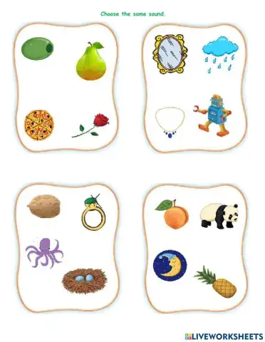 Choose the same sound M-R