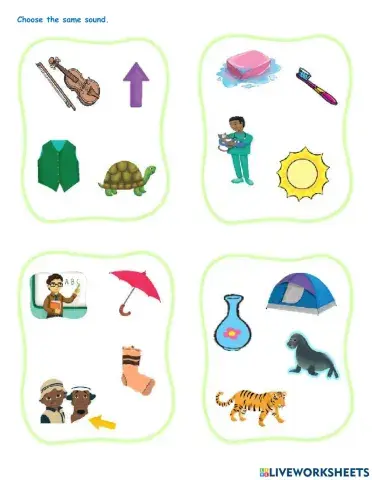 Choose the same sound S-V