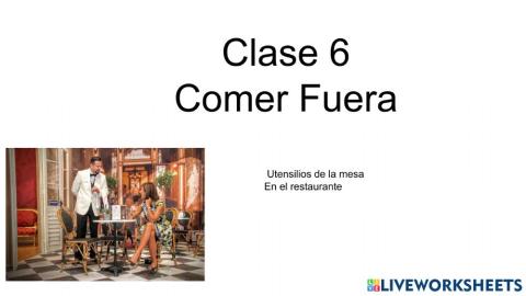2 Semeste Comida  clase  6
