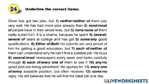 None of-most of -none-most