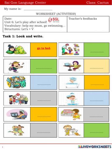 Let's play after school