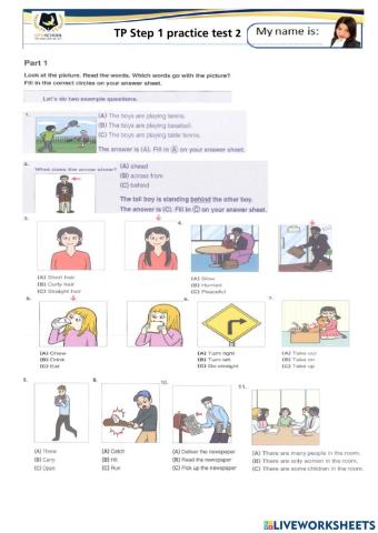 Teacher Jennifer TP S1 pactice test 2