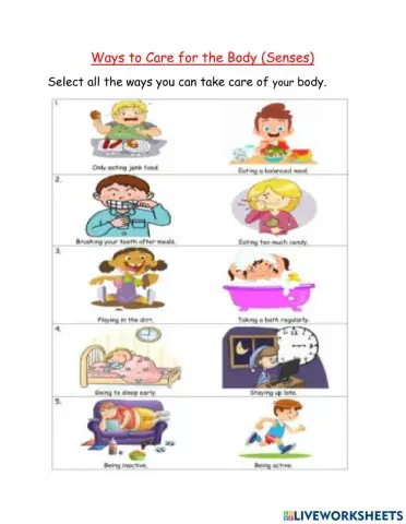 Ways to care for the body