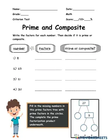 Prime and Composite Numbers