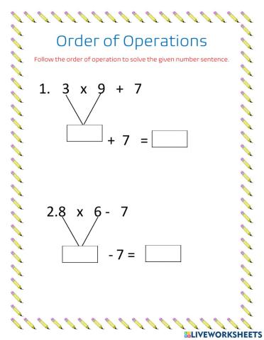 Order Operation