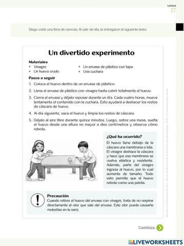 Un experimento