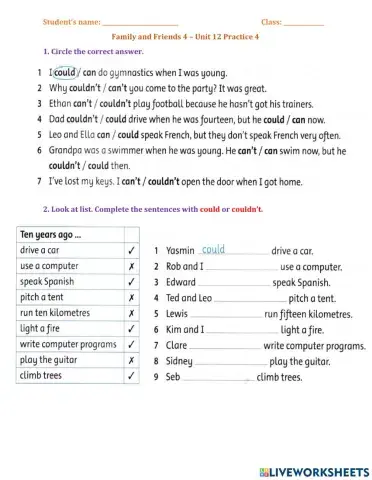 FF4 Unit 12 Practice 4