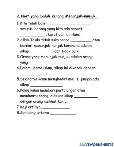 Sikap menunjuk-nunjuk MIB