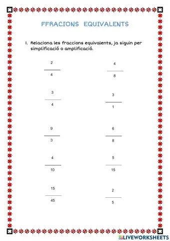 Fraccions equivalents
