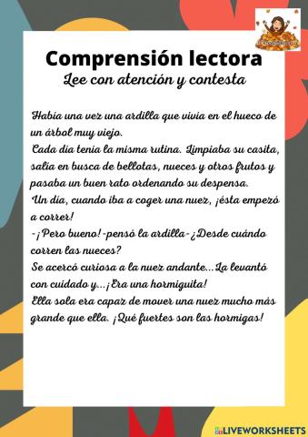 La ardilla y la nuez