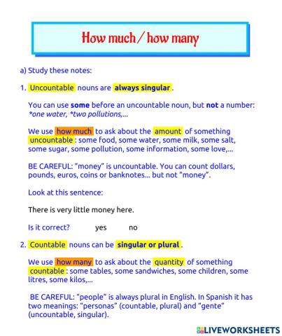 How much - how many