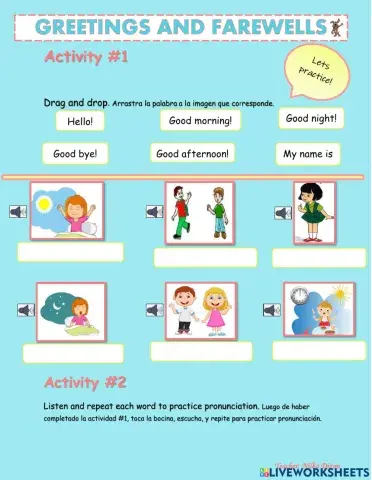 Greetings and Farewells Audio