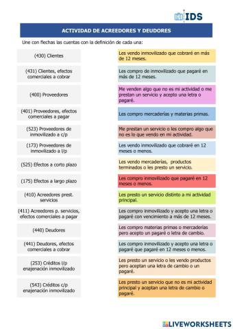 Acreedores y Deudores