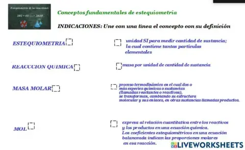 Estequimetria conceptos