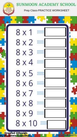 8 Times Table