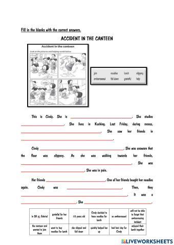 Accident in the canteen