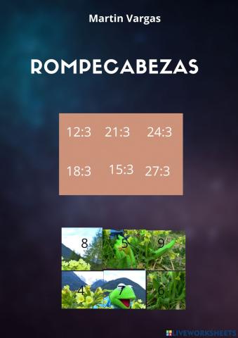 Rompecabeza de division