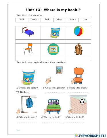 Grade 3-Unit 13-Where is my book?