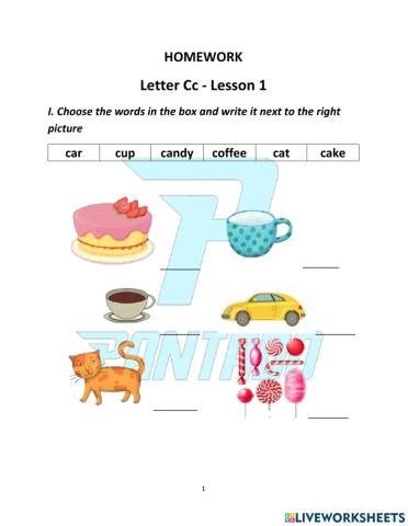 Homework - Letter C