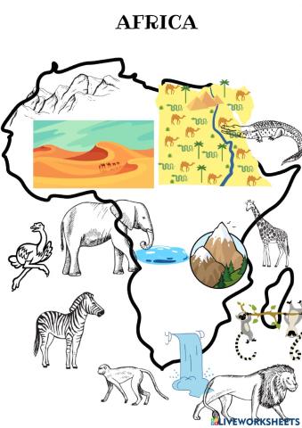 Africa physical map