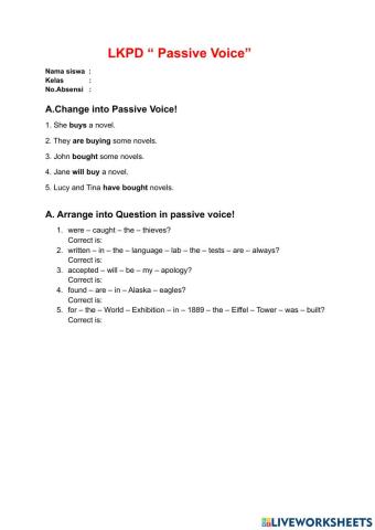 LKPD - Passive Voice- 2