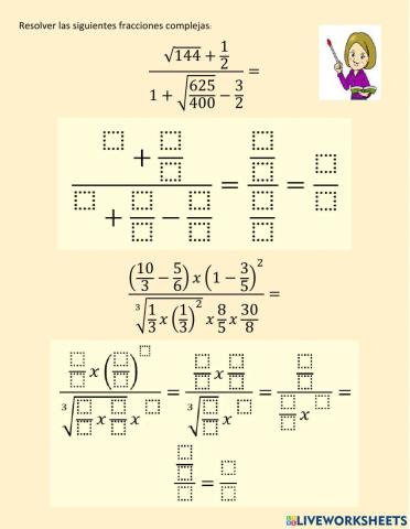 Fracciones complejas