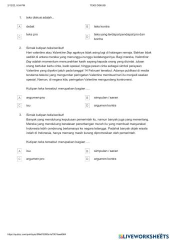 Lat.soal uber 1 teks diskusi kls 9