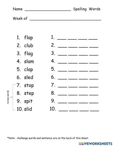 Spelling Practice